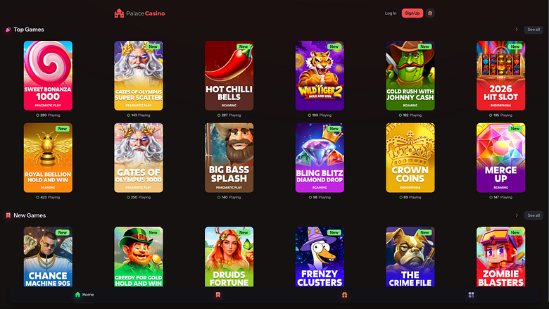 Игры для ПК в казино Palace