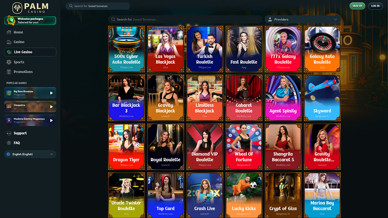 Palm Casino Bureau Croupier en Direct