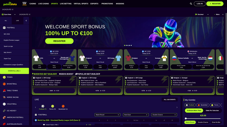  Palmslots Casino Desktop Sports Betting