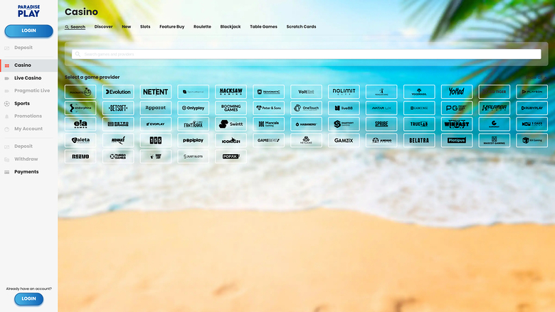 ParadisePlay Casino-Spieleentwickler