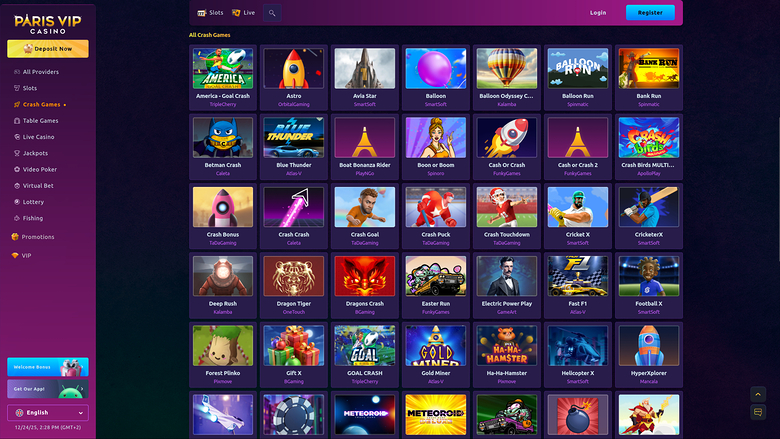 Paris VIP Casino Desktop Crash Games