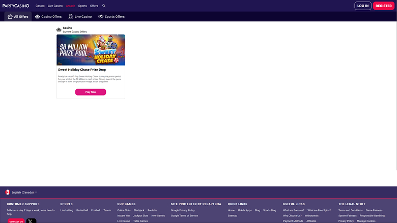 Promotions PartyCasino pour ordinateur