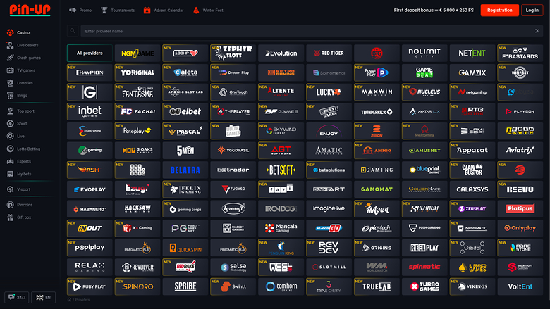 Sviluppatori di giochi desktop Pin Up Casino