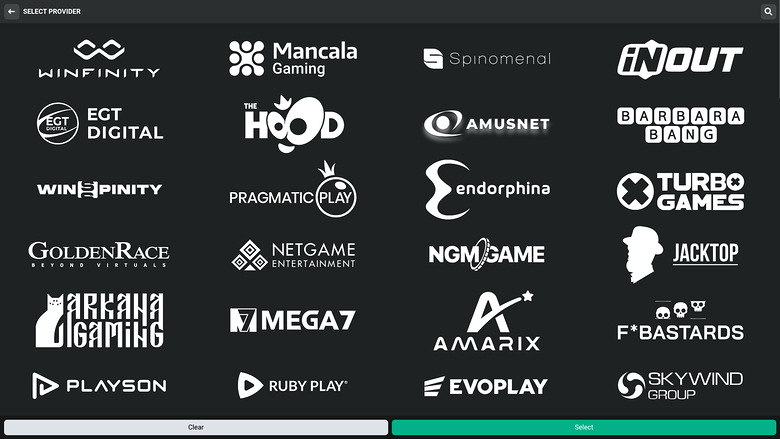 PlanBet Casino Desktop Game Developers