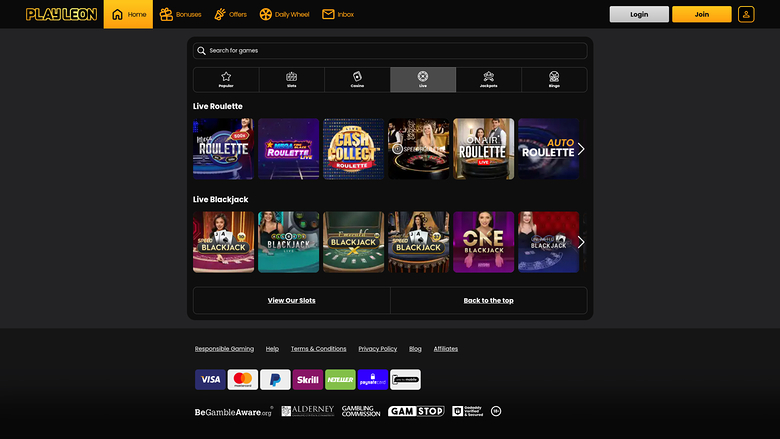 Croupier en direct du casino Play Leon sur ordinateur