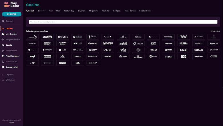 Développeurs de jeux de casino pour ordinateur Playboom