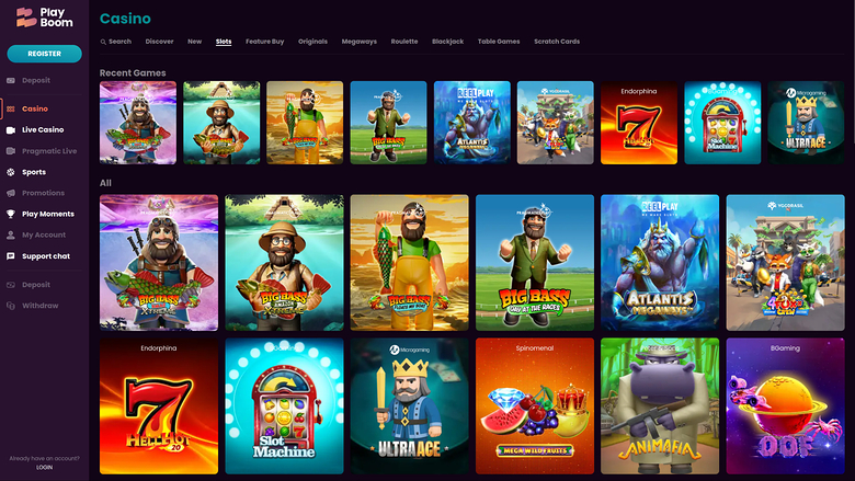 Jeux de casino Playboom pour ordinateur