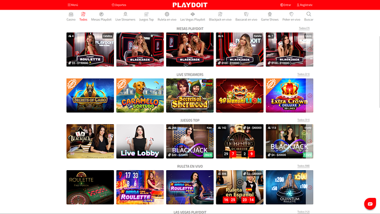 Crupier en vivo de PlayDoIt Desktop