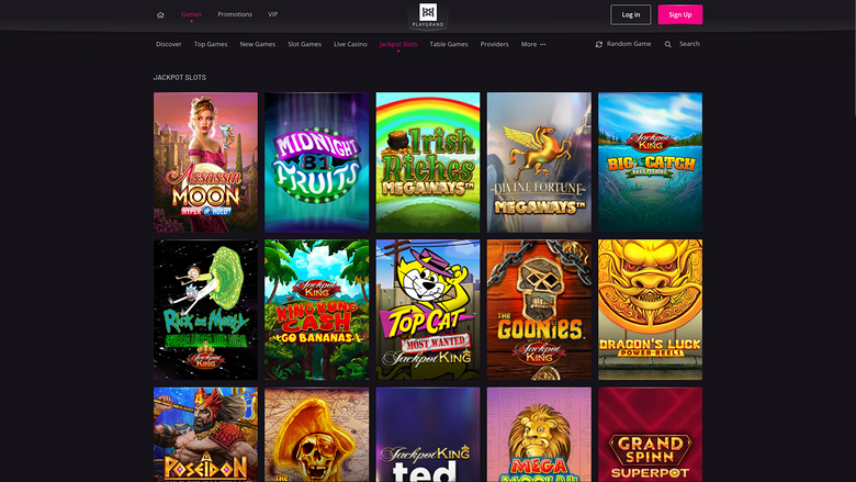 Playgrand Casino Desktop Jackpot