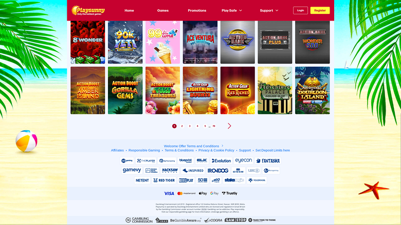 Desarrolladores de juegos de escritorio de PlaySunny Casino