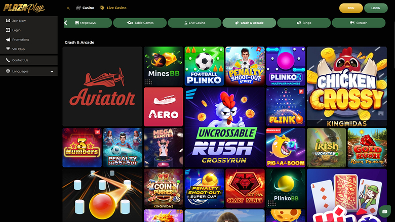 Arcade de Escritorio de PlazaPlay Casino