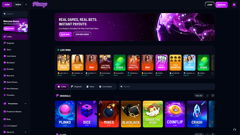 Jeux de casino Plump