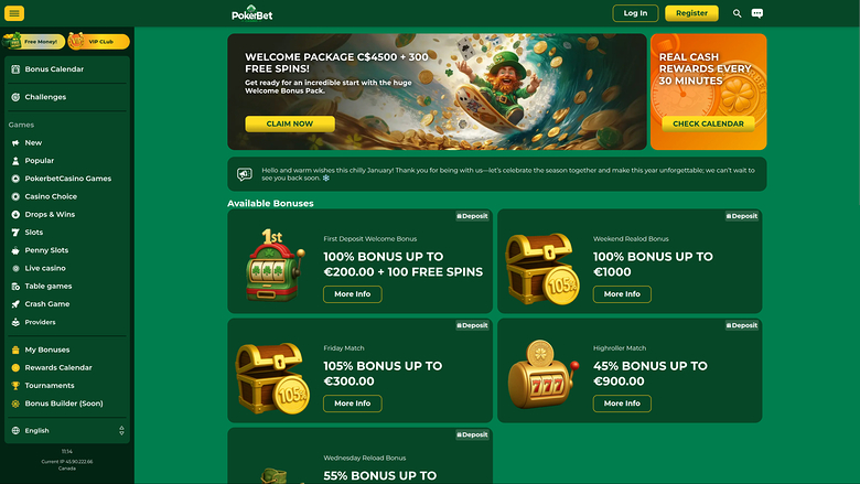 Promotions PokerBet Casino sur ordinateur