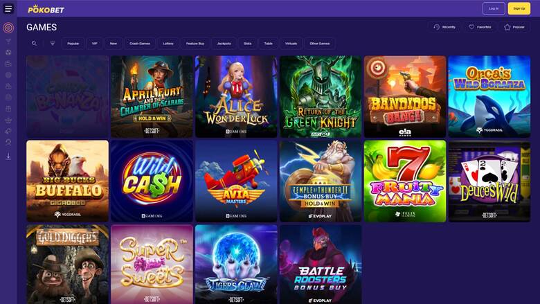 PokoBet Casino Games
