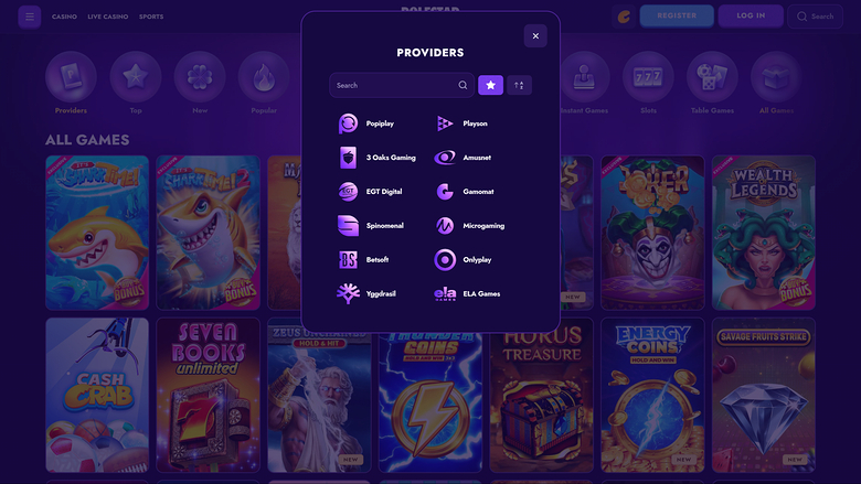 Desarrolladores de juegos de escritorio de Polestar Casino