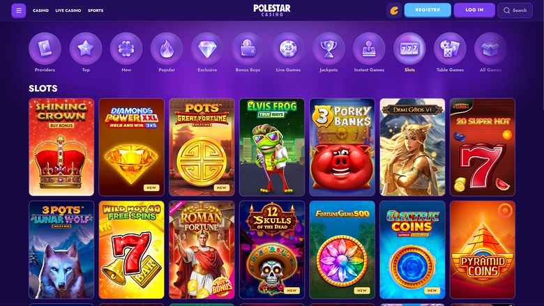 Juegos de escritorio de Polestar Casino