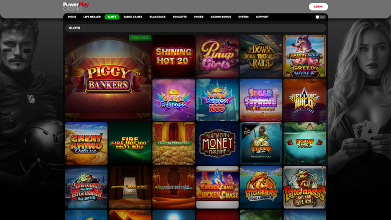 Jeux de casino PowerPlay sur ordinateur