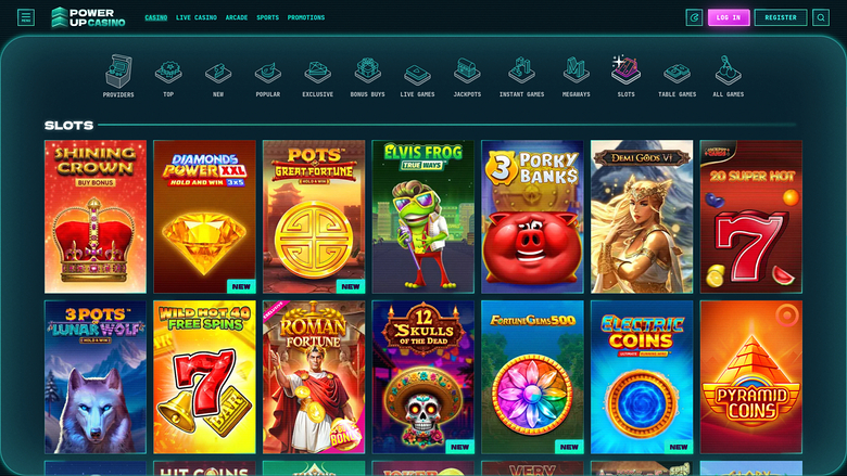 Jeux de casino PowerUp pour ordinateur