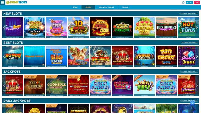 Giochi desktop Prime Slots