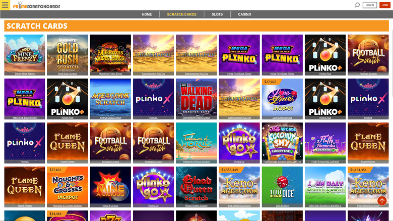 Gratta e vinci da tavolo PrimeScratchCards