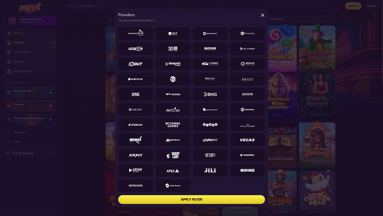 Développeurs de jeux de casino Prive pour ordinateur