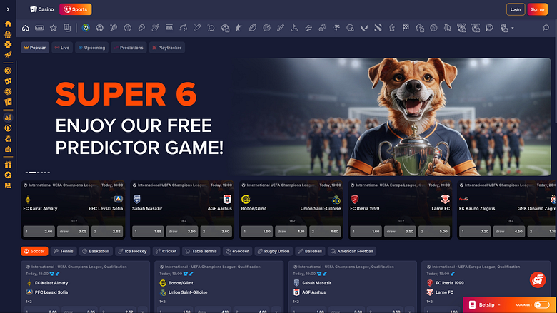 PuppyBet Casino Paris sportifs sur ordinateur