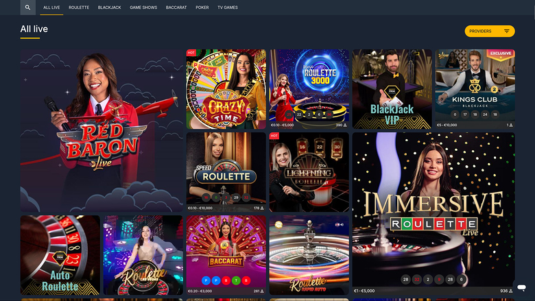 PureBets Casino Desktop Live Dealer