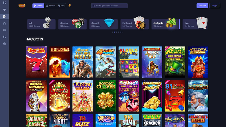 Jackpot desktop del casinò Quid Slots