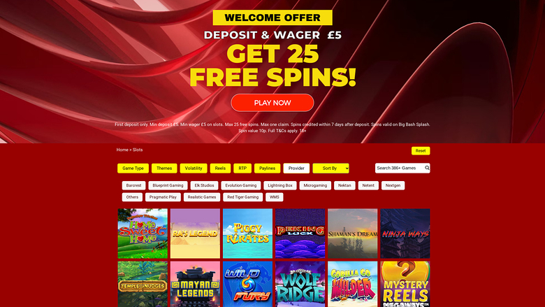 Développeurs du jeu de casino Red Spins pour ordinateur