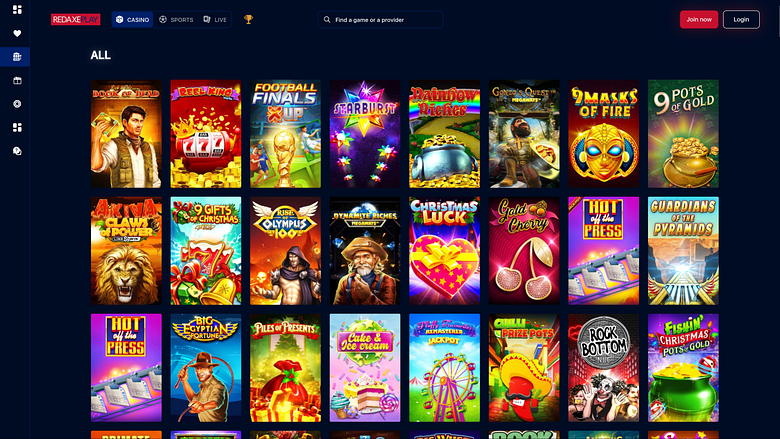 RedAxePlay Casino Desktop-Spiele