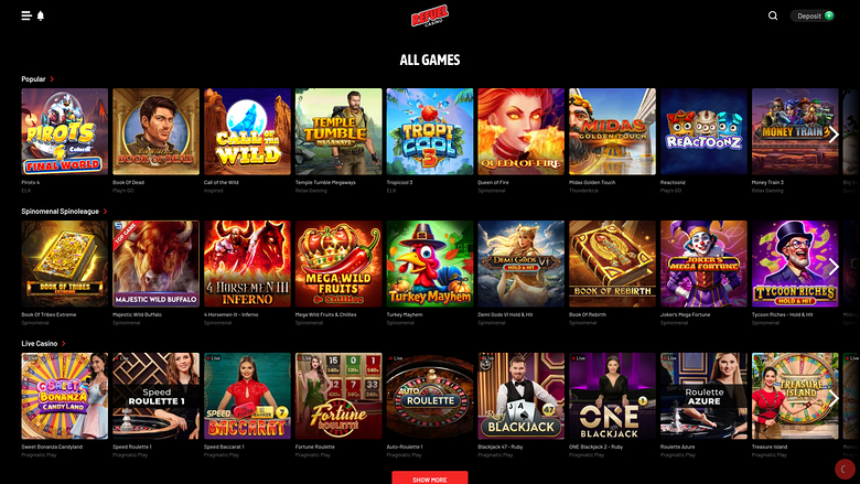 Jeux de casino Refuel sur ordinateur