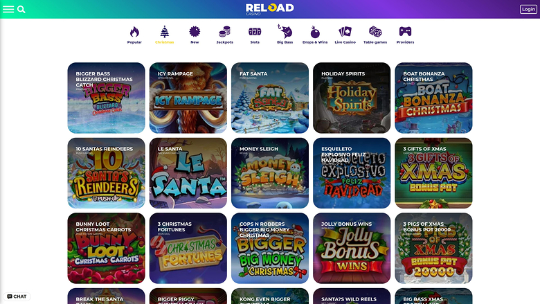 Recharger Casino Desktop Noël