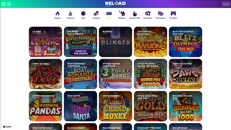 Recharger les jeux de casino sur ordinateur
