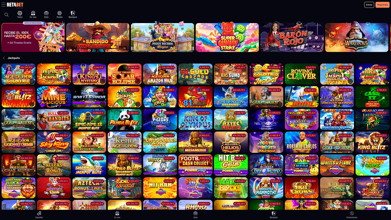 Jackpot desktop RetaBet