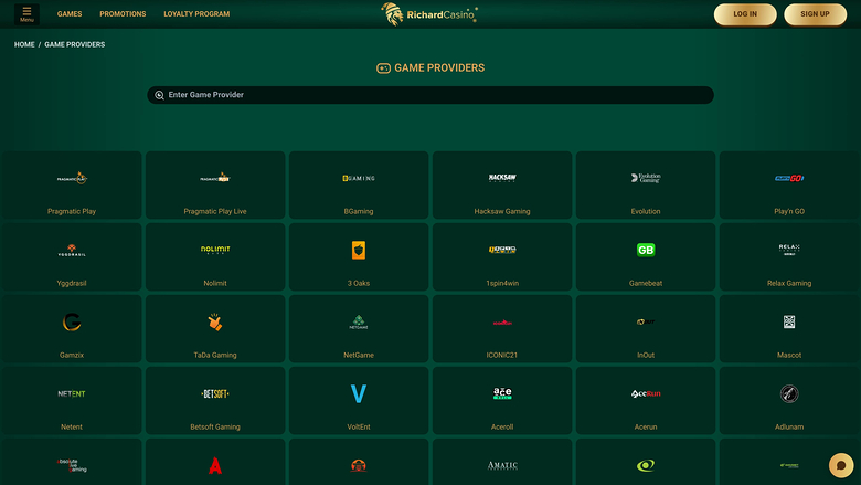 Richard Casino Desktop Game Developers