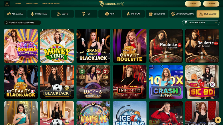 Richard Casino Desktop Live Dealer