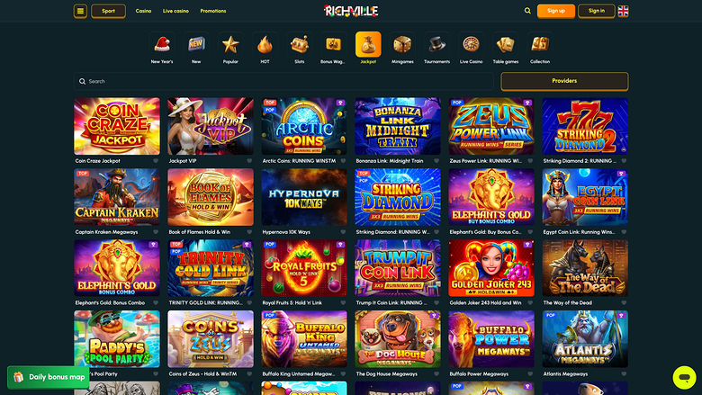 Richville Casino Desktop Jackpot