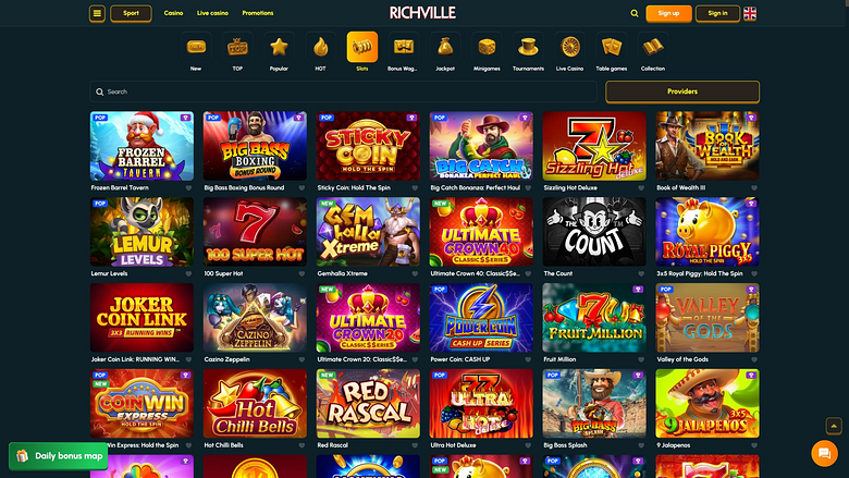 Jogos de computador do Cassino Richville