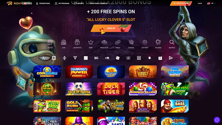 Développeurs de jeux de casino pour ordinateur Ricky