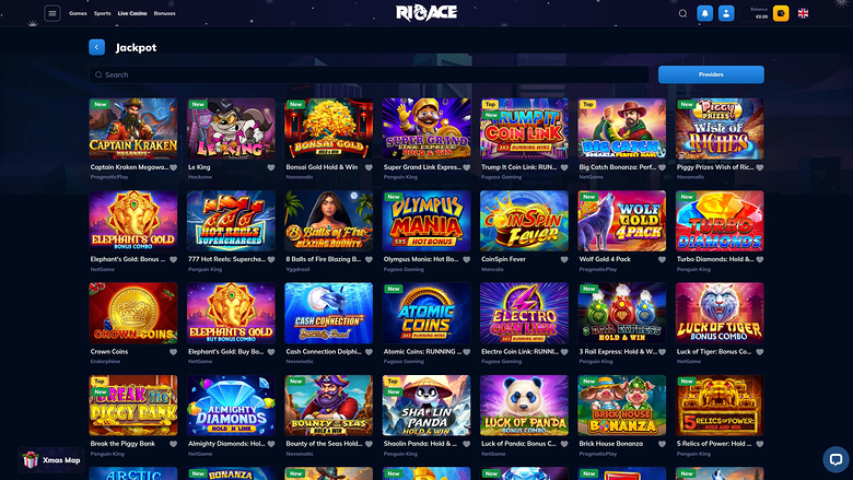 Jackpot de bureau du casino Rioace