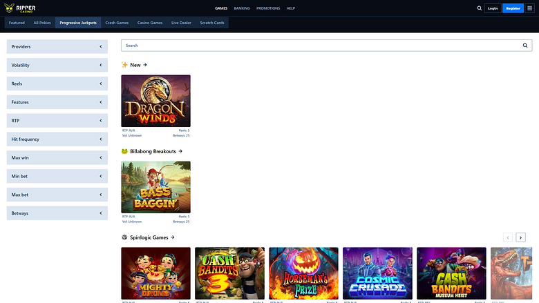 Ripper Casino Desktop Jackpot