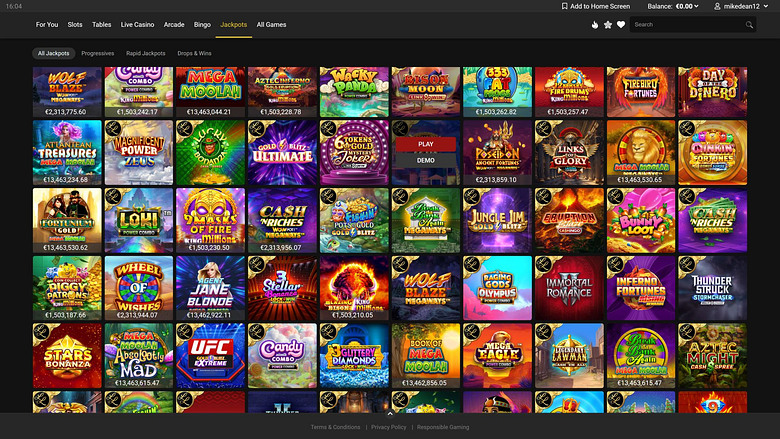 Riverbelle Casino Desktop-Jackpot