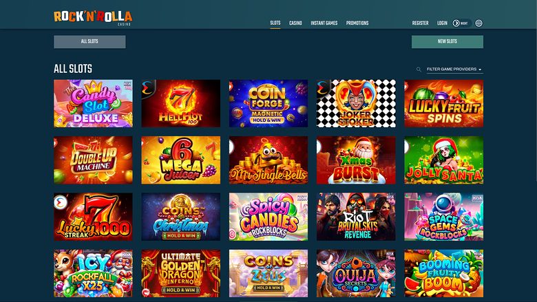 RockNRolla Casino Desktop Games