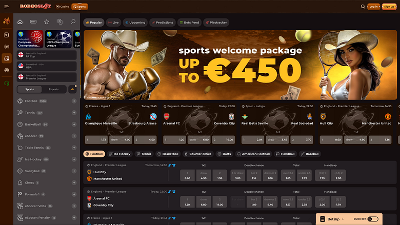 RodeoSlot Casino Десктоп Спорт