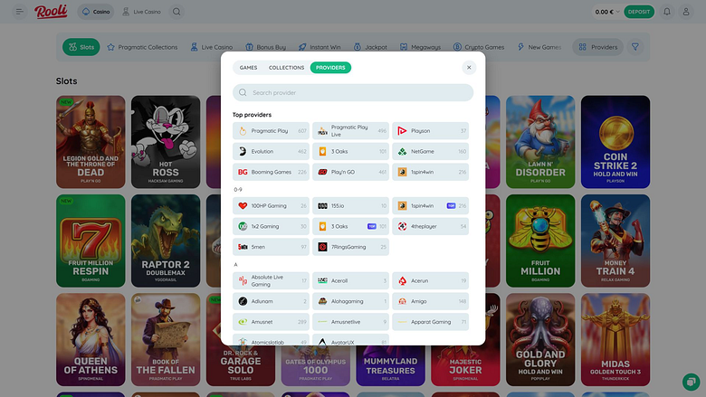 Разработчики настольных игр для казино Rooli