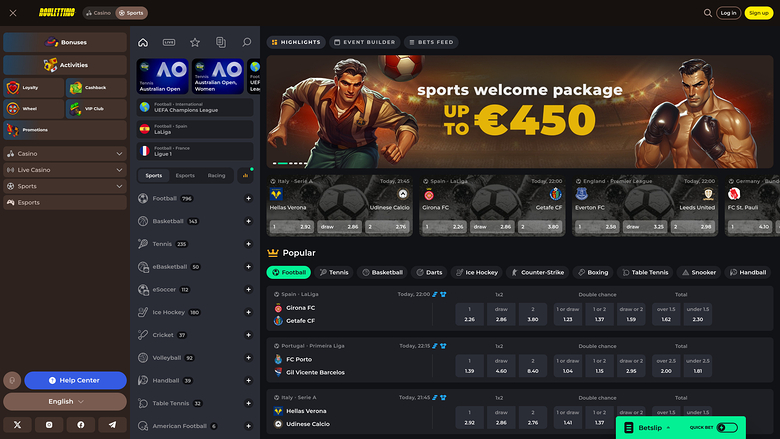 Roulettino Casino Desktop Sports