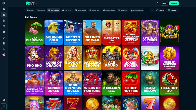 Juegos de escritorio del Royal Coala Casino
