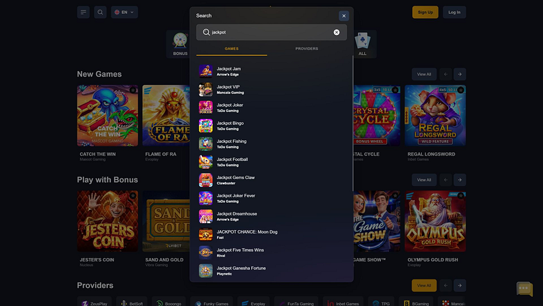 Jackpot do Cassino Royal Spinz para Computador