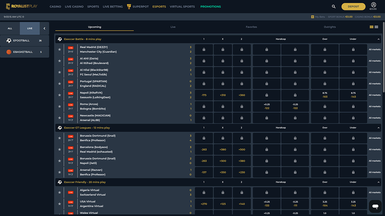 Royalist Play Casino Desktop Esports