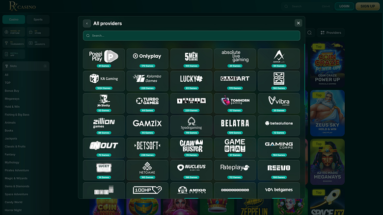 RX Casino Desktop Game Developers